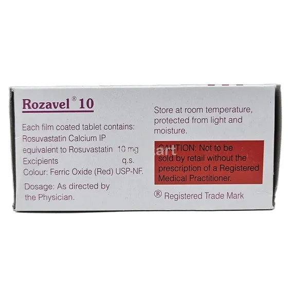 rozavel 10 tablet 15's